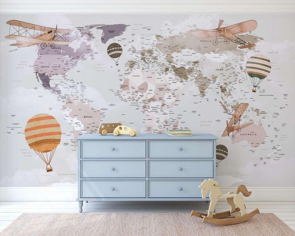 Wallity Tapete za zid MDK-00136, 100x100 cm, Šarena