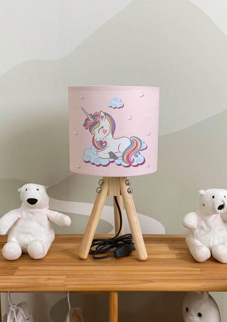 Bata i seka Dečija stona lampa Jednorog, Roze