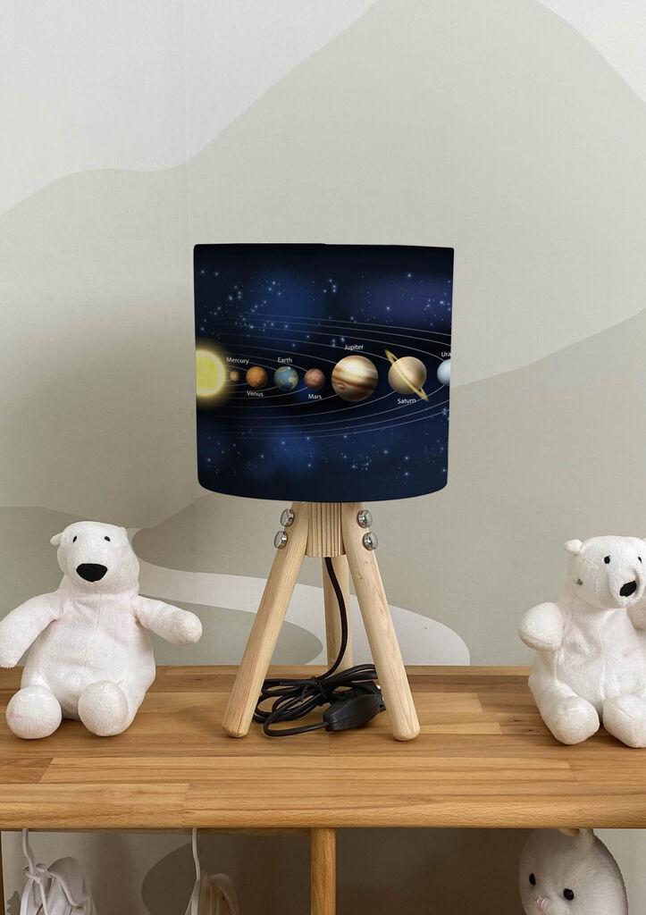 Bata i seka Dečija stona lampa Svemir, Tamnoplava