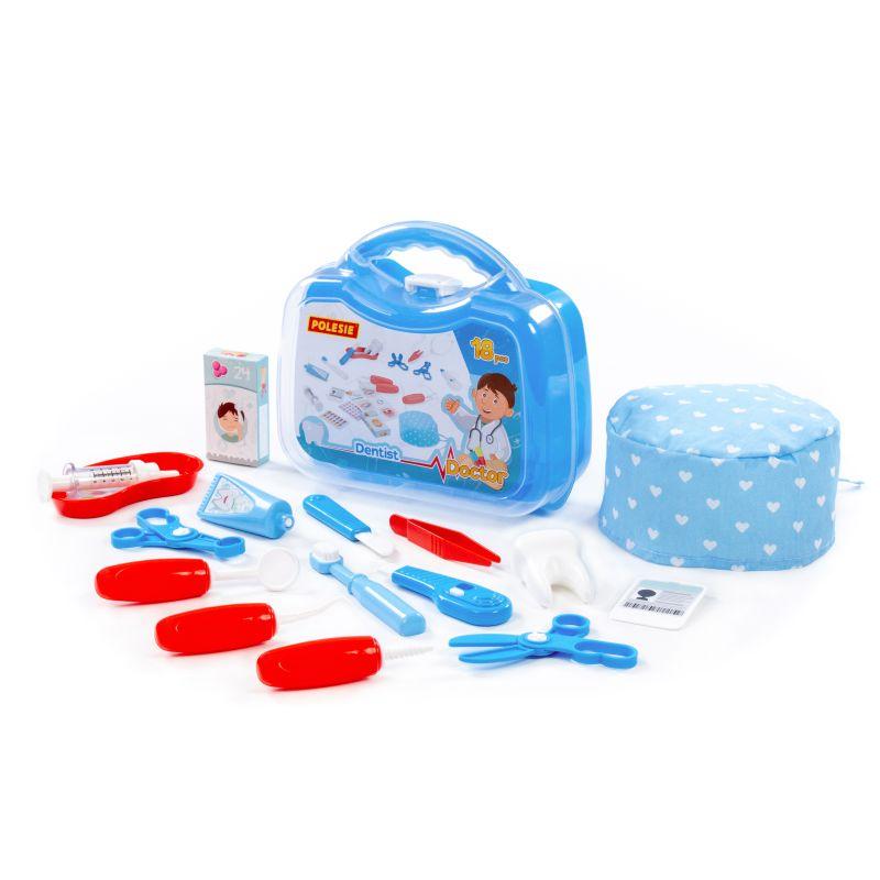 POLESIE Igračka Doktroski set Zubar, 18 delova, Plavi