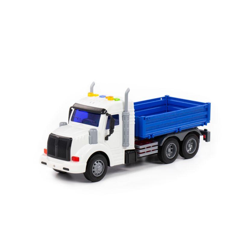 POLESIE Igračka Kamion Profi, Sa spuštenom stranom, Plavo-Beli