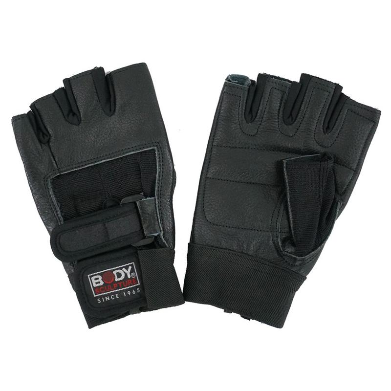 BODY SCULPTURE Unisex fitnes rukavice, Crne