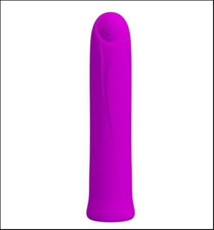 Mini silikonski vibrator Curtis, 10cm, Ružičasti