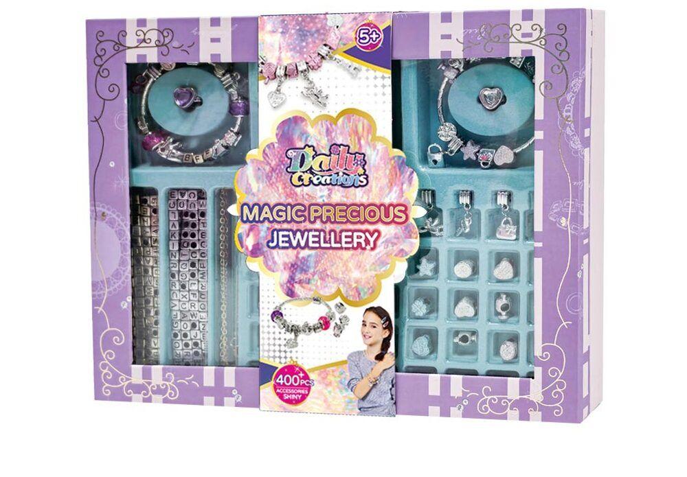 Generika Set za ukrasavanje narukvica sa privescima, 400 komada