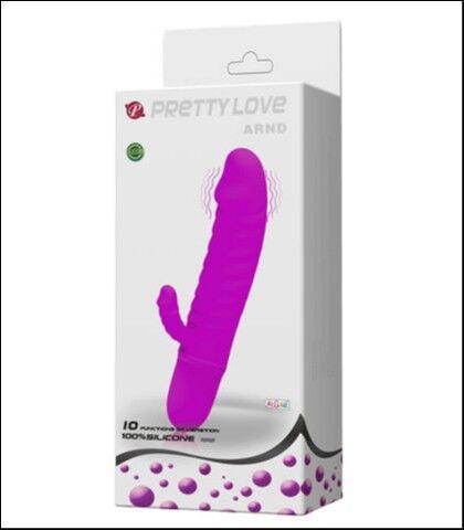 Silikonski vibrator Arnd, 11.5cm, Ružičasti