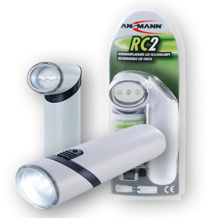 ANSMANN Baterijska lampa sa okretnom glavom RC2, Punjiva, 3.6V, 160mAh