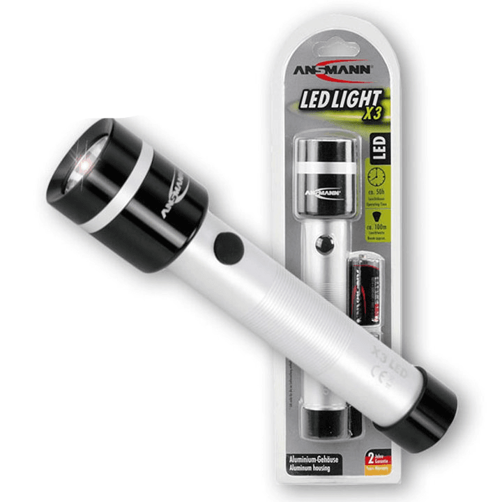 ANSMANN Baterijska lampa X3, LED, 0.7W
