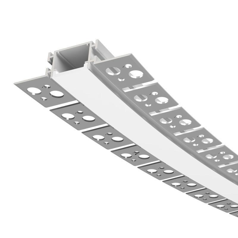 AURA-LIGHT Savitljivi alu LED profil za gips ugradni LT121, 2m, Beli