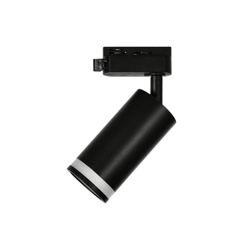 AURA-LIGHT Šinski monofazni reflektor GU10 CRNI 55170-BK, Crni