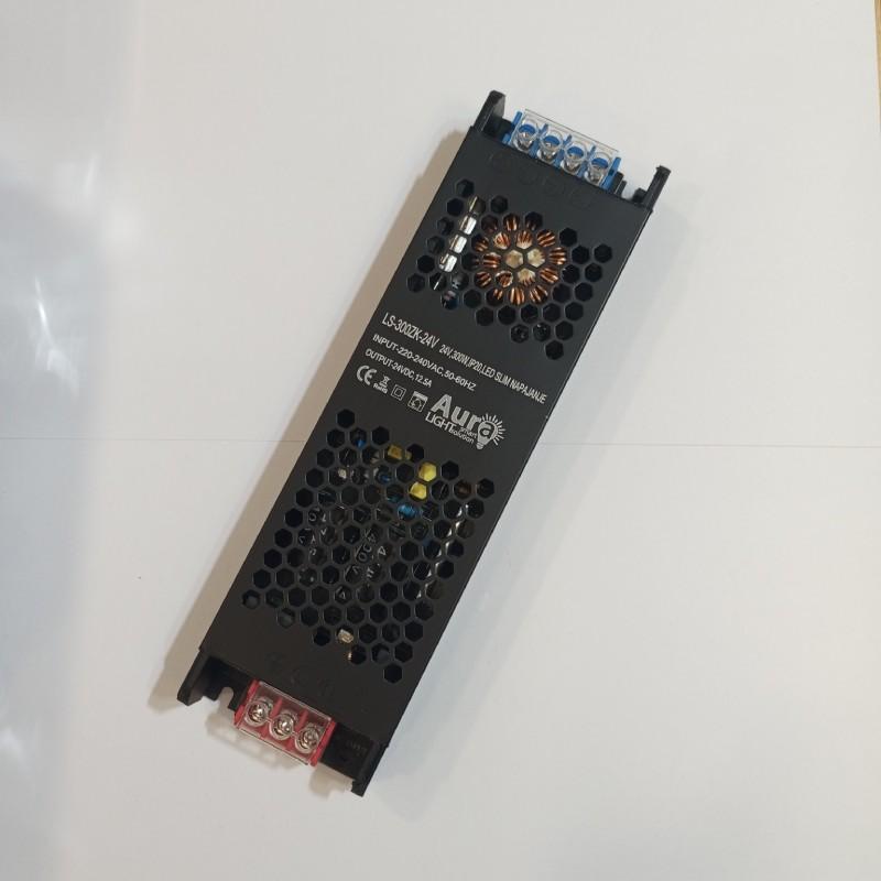 AURA-LIGHT Napajanje za LED trake IP20 LS-300ZK-24V, 300W, 24V, Antracit