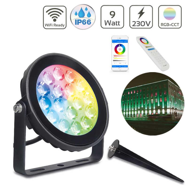 MI-LIGHT Baštenska Smart LED lampa MIBOXER FUTC02, Wfi, 9W,  Crna