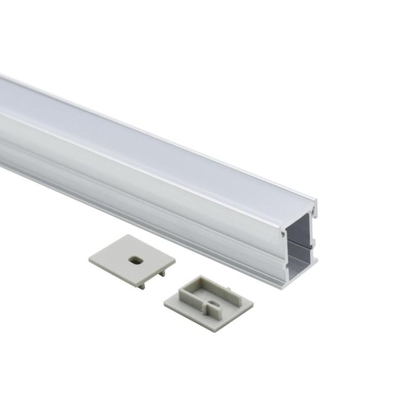 AURA-LIGHT Aluminijumski led profil ugradni vodootporni IP44 LT107, Svetlosivi
