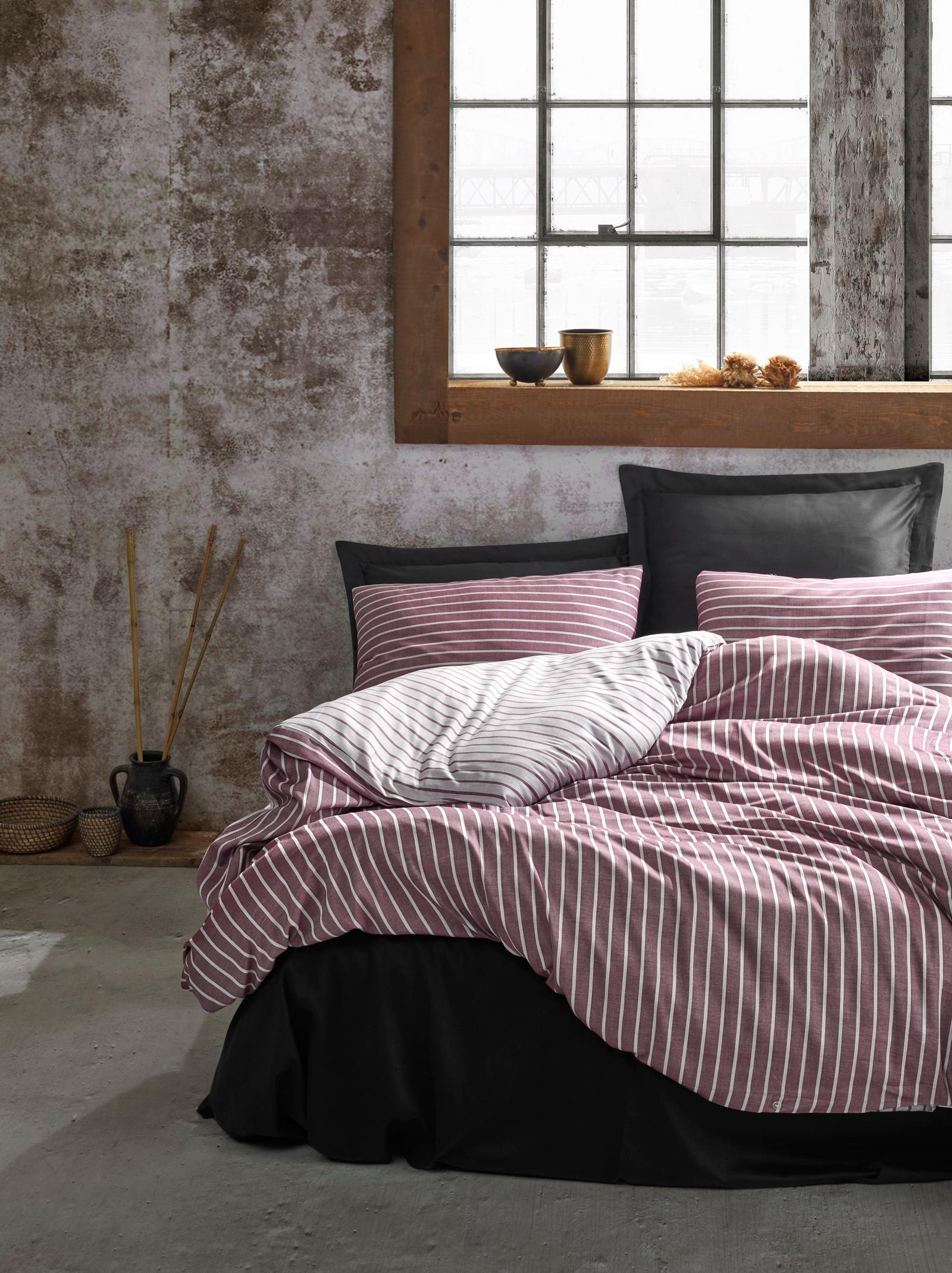 COTTON BOX Set posteljine Bamboo Saten, 240x260 cm, Bordo