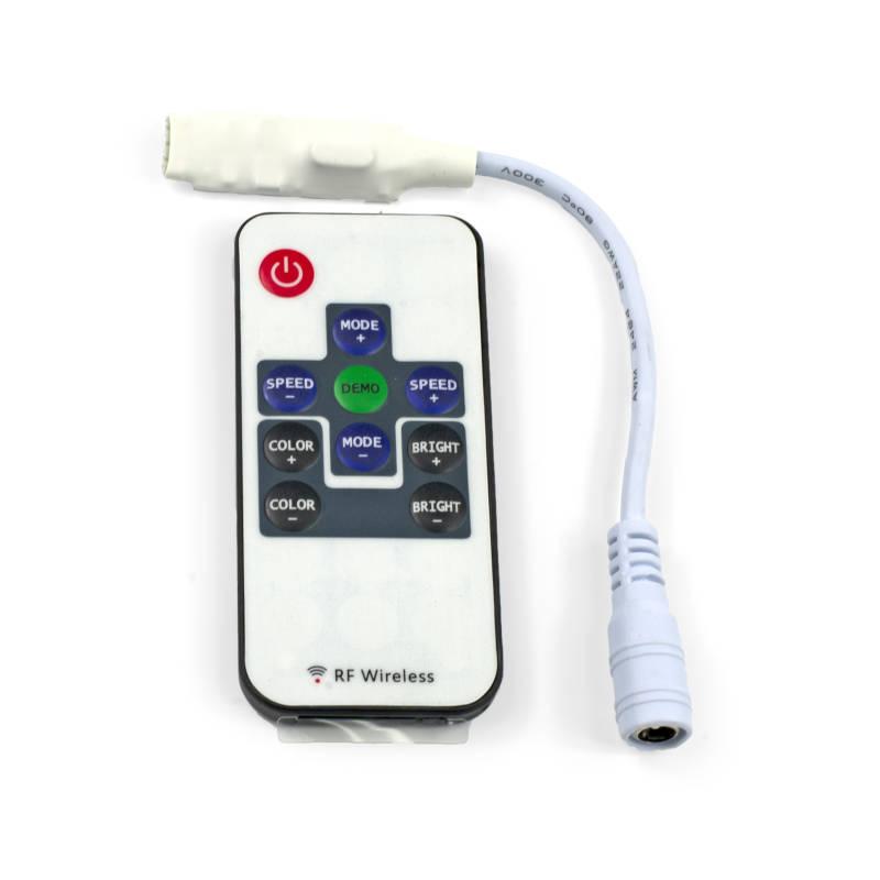 AURA-LIGHT Mini kontroler za LED trake RGB LU12-2450D, 6A, 12/24V, 72/144W, Beli