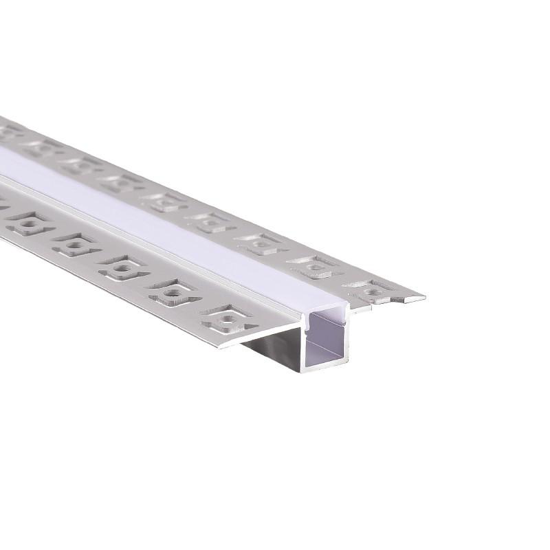 AURA-LIGHT Aluminijumski led profil za gips, Ugradni LT117, Svetlosivi