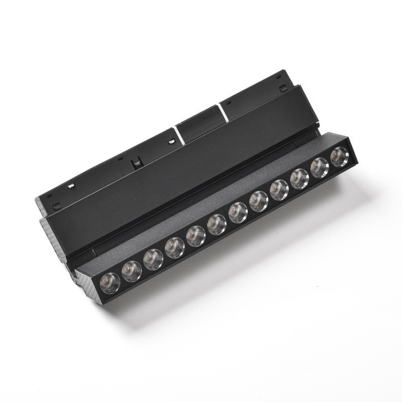 AURA-LIGHT Magnetna šinska LED svetiljka VK-20-LBM-12, Tačkasta, 3000K, 12W, 22 x 2.2 x 10.8 cm, Crna