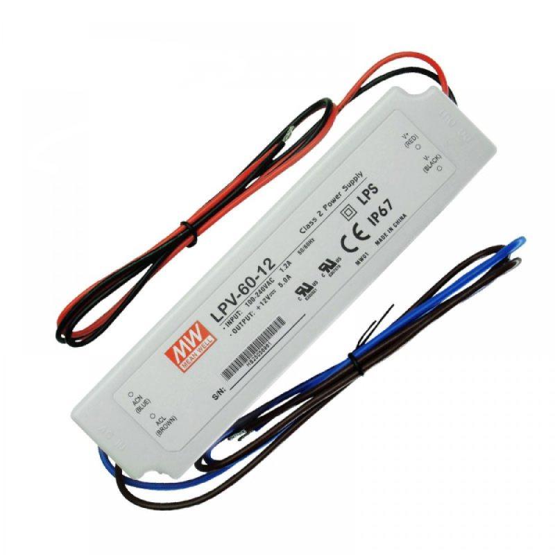 MEAN WELL Napajanje za LED trake LPV, 60W, 12V
