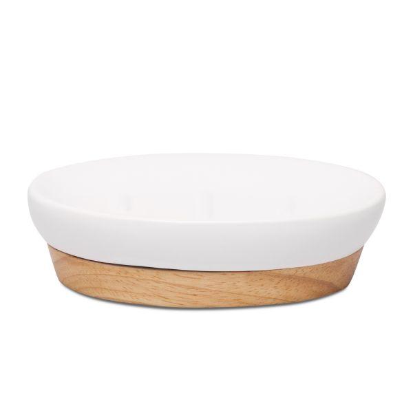 HOMLA Posuda za sapun Jupiter, 12cm, Bela