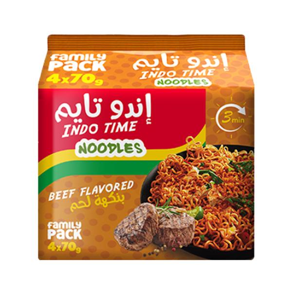 INDO TIME Nudle Govedina, 4 komada, 70 g