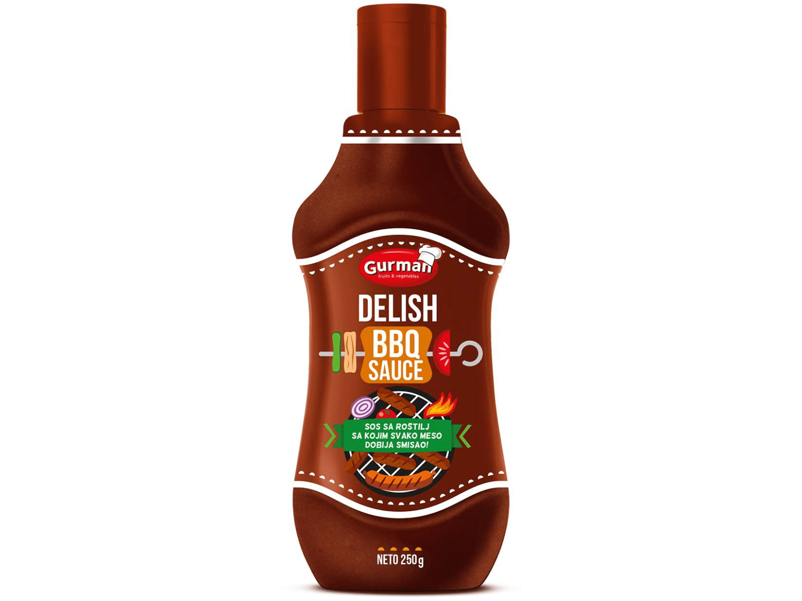 GURMAN BBQ sos Delish, 250g