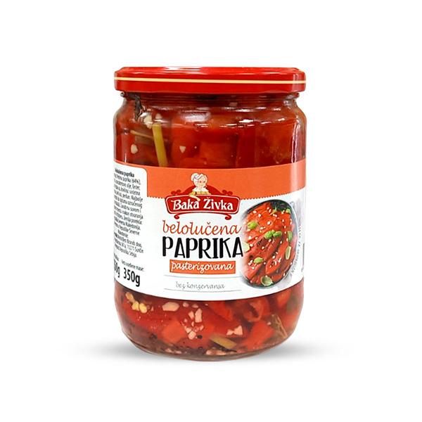 BAKA ŽIVKA Belolučana paprika, Pasterizovana, 550 g