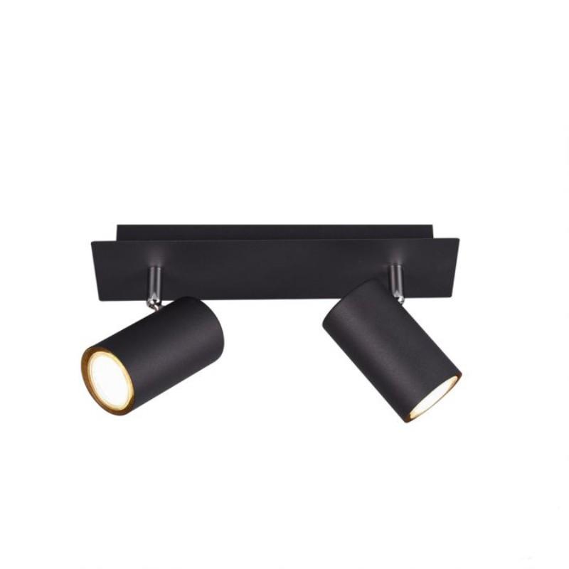 TRIO LIGHTING Spot lampa Marley 802400232, 2 x GU10, 26 x 9 cm, Crna