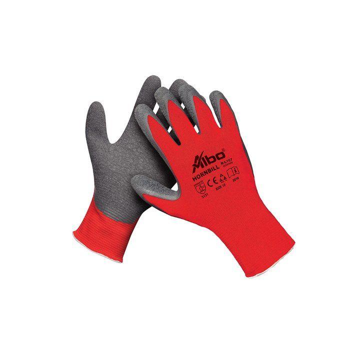 ALBO Zaštitne rukavice R-L107BL 10 Hornbill Blister, Crveno-Sive