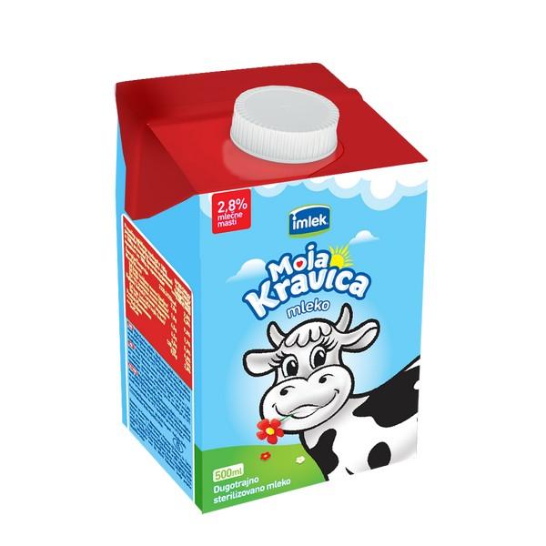 IMLEK Dugotrajno mleko Moja kravica, 2.8%, 0.50 l