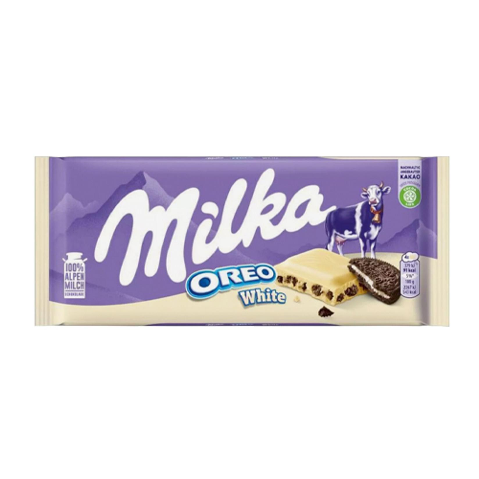 MILKA Mlečna bela čokolada Oreo, 100 g