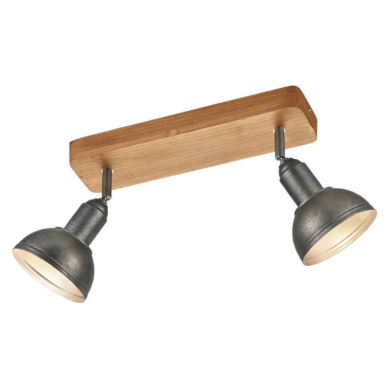 TRIO LIGHTING Spot lampa Delhi 803400267, 2 x E14, 33 x 8.5 x 3 cm, Tamnosiva