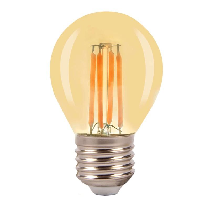AURA-LIGHT Led filament sijalica, 4W, 2200K, E27, P45, Bež