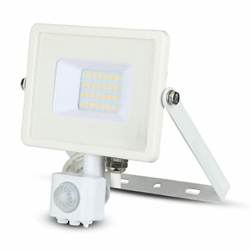 V-TAC Led reflektor senzor, 20W, 6400K, IP65, 450, Samsung chip, Beli
