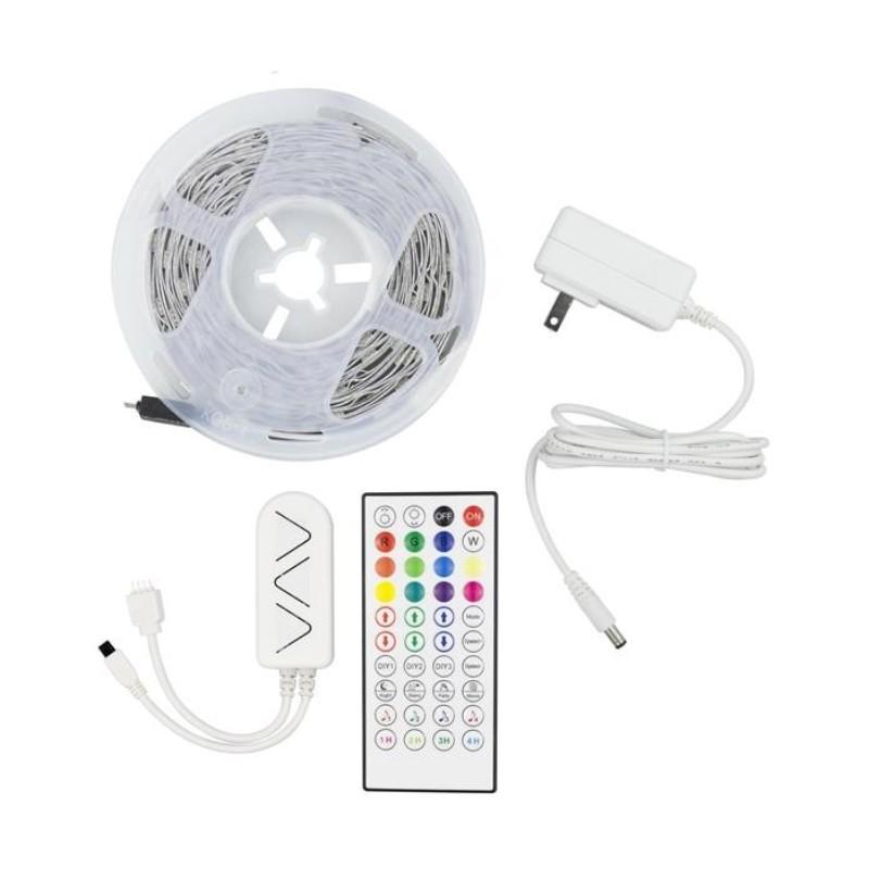 EUROLAMP Set led traka wifi kontroler daljinski upravljač i adapter Pixel, 5m, 145-70045, Beli