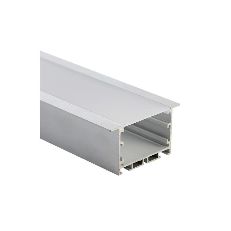 AURA-LIGHT Aluminijumski led profil, Ugradni LT111, Svetlosivi