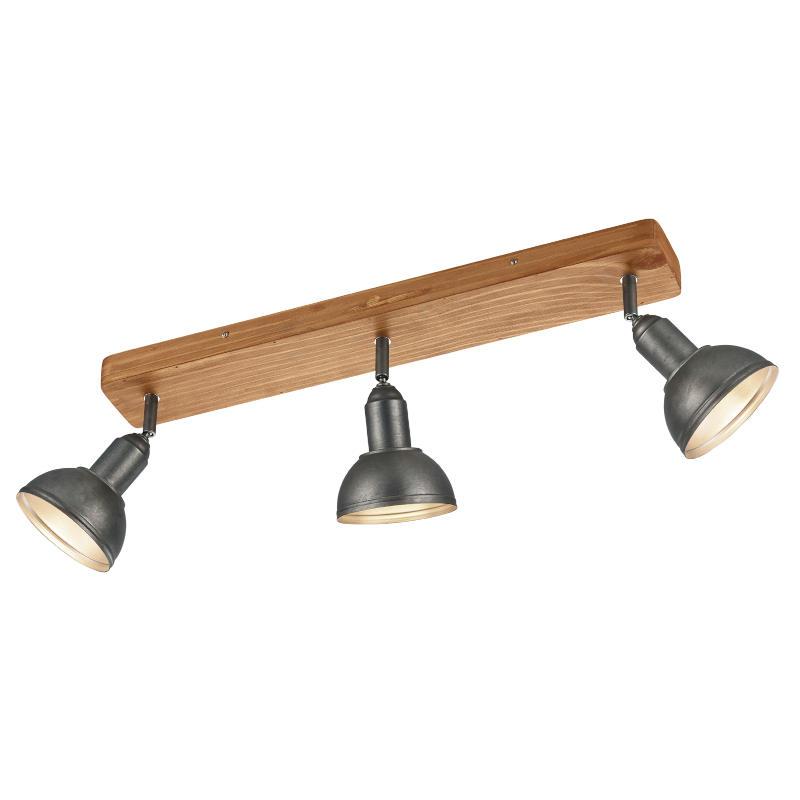 TRIO LIGHTING Spot lampa Delhi 803400367, 3 x E14, 58 x 8.5 x 3 cm, Tamnosiva