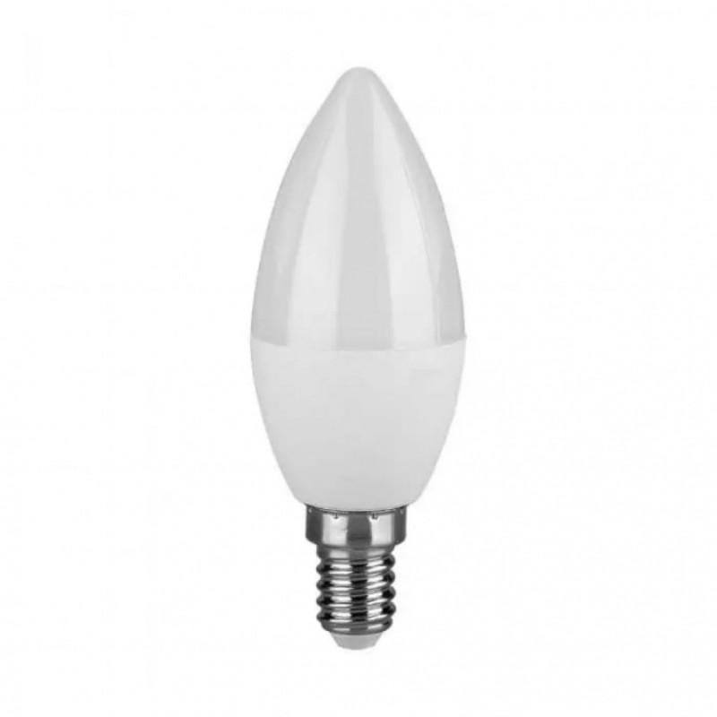 V-TAC Led sijalica, 3.7W, 6500K, E14, C37, 214122, Bela
