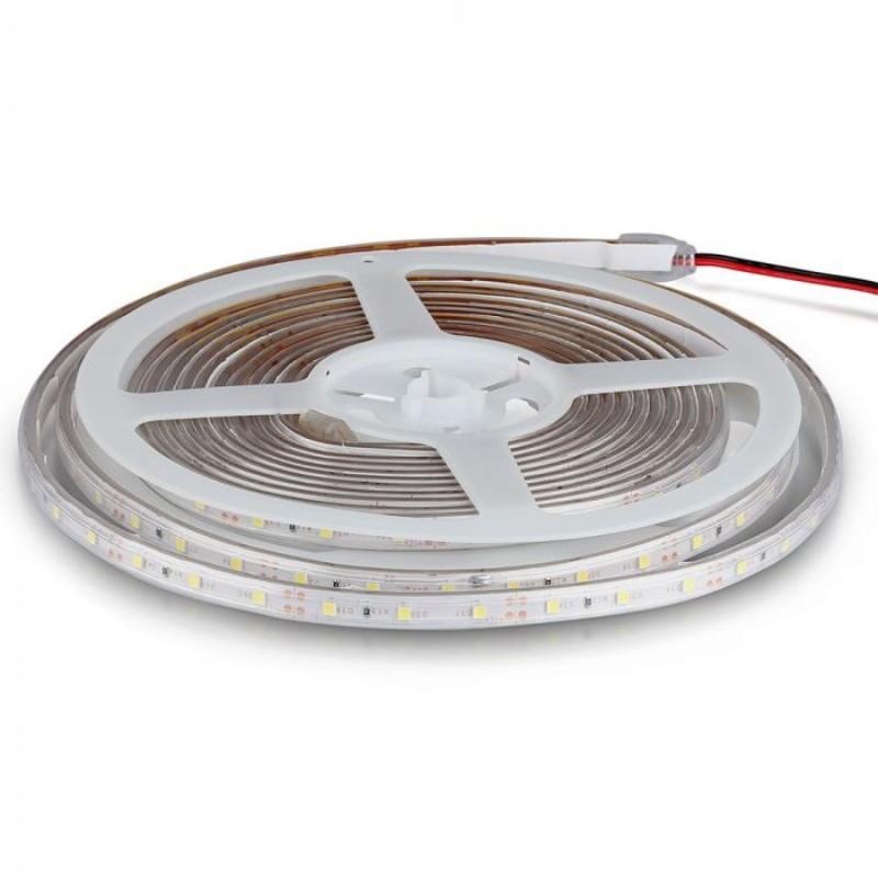 V-TAC Led traka, 4.2W, 12V, 3000K, IP65, 212032, 5m, Bela