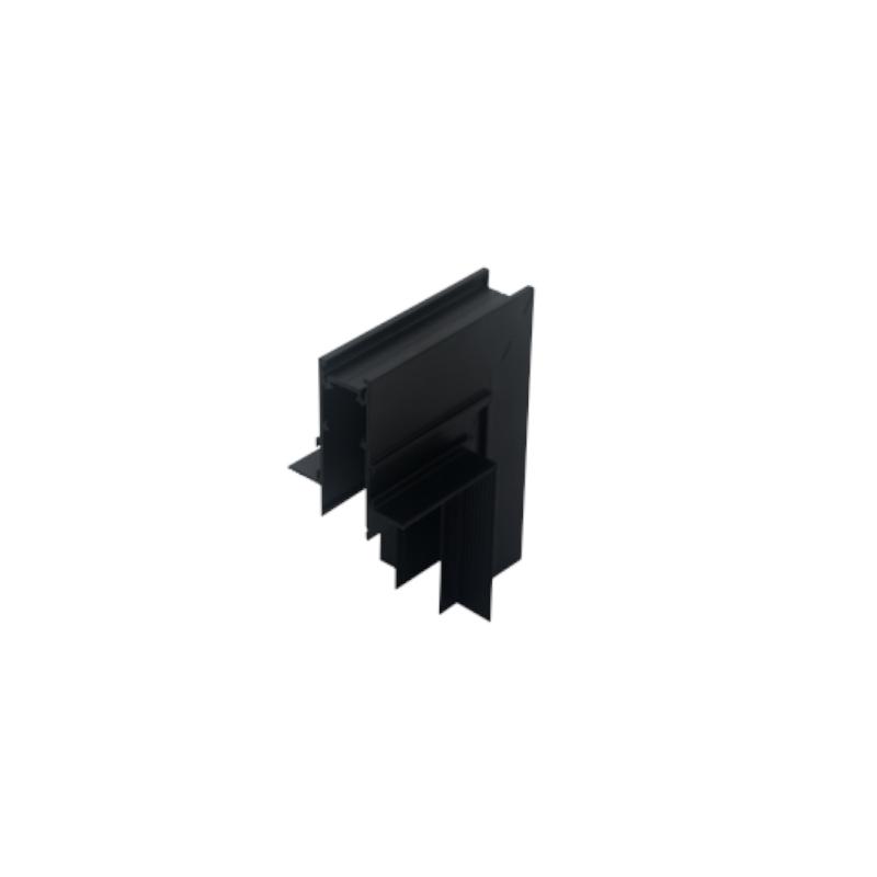 AURA-LIGHT Ugaoni konektor za ugradne magnetne šine VK-R20-PZ, 100x100mm, Crni