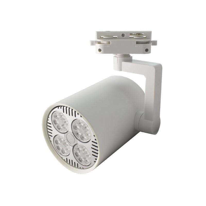 AURA-LIGHT Šinski monofazni reflektor E27 LU35-2207, Beli