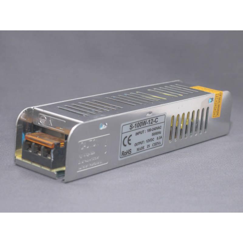 AURA-LIGHT Napajanje za LED trake LU10-0100, 100W, 12V, IP20, 19 x 4.1 x 3.3 cm