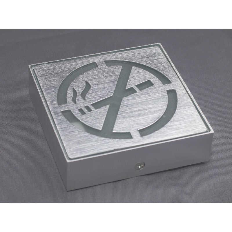 AURA-LIGHT Led znak za zabranjeno pušenje LU-NS bl, Hrom