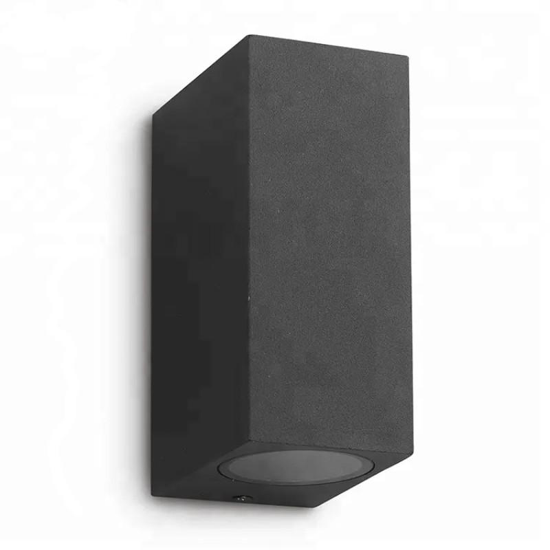 AURA-LIGHT Zidna lampa 688015-2, Fasadna, 2 x GU10, 10W, 150 mm, Crna