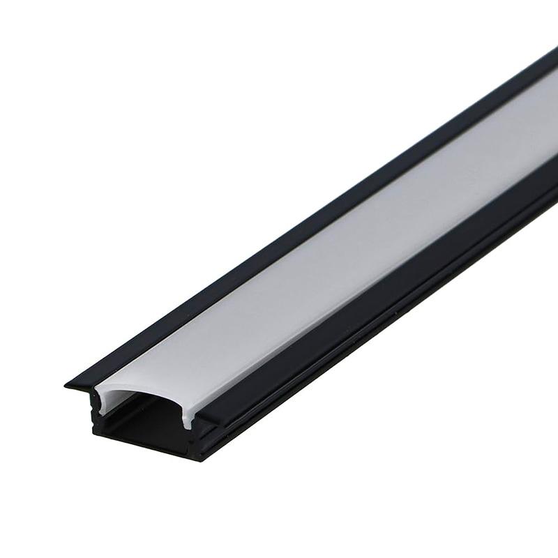 AURA-LIGHT Aluminijumski led profil ugradni LT100, Crni