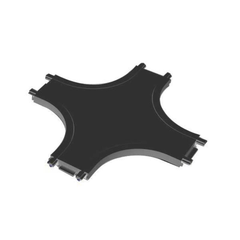 EUROLAMP X Konektor za ultra slim magnetne šine, 110x25mm, Crni