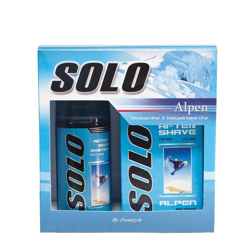 SOLO Muški set Alpen Losion posle brijanja 125ml + Dezodorans 150ml