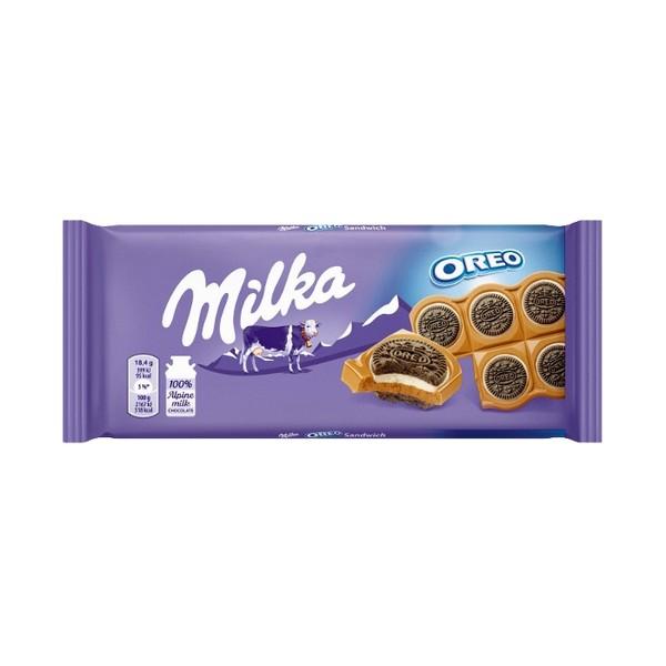 MILKA Mlečna čokolada Oreo Sandwich, 92 g