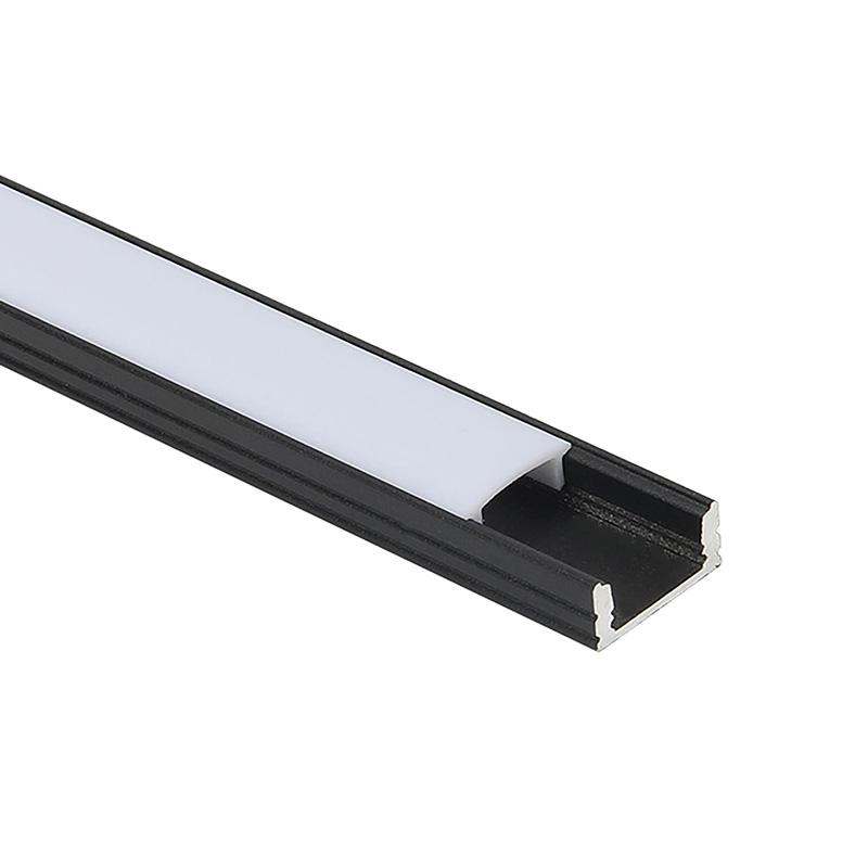 AURA-LIGHT Aluminijumski led profil nadgradni LT10, Crni