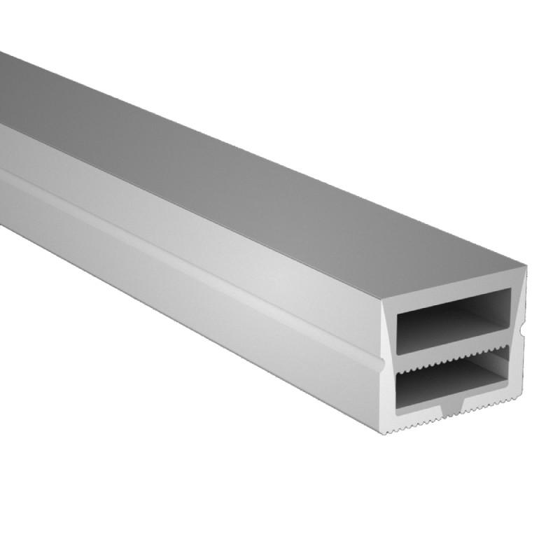 AURA-LIGHT Led neon flex silikonski profil nadgradni MX-1510, Svetlosivi