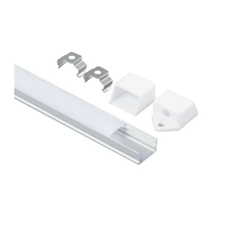 AURA-LIGHT Aluminijumski led profil, Nadgradni LT13, Svetlosivi