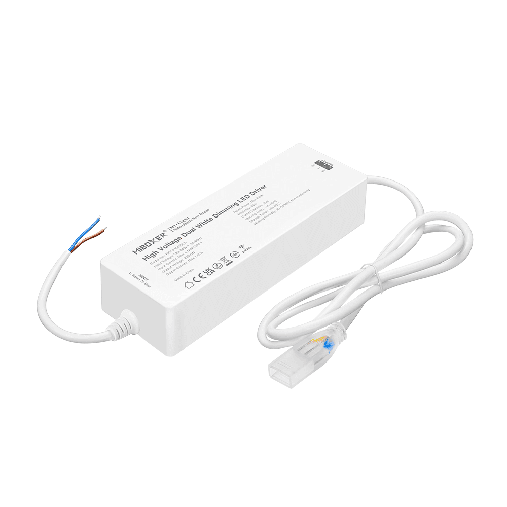 MIBOXER Kontroler za LED trake CCT HF2-P400, 9 funkcija, 220V, 400W, 1.82A,  2.4GHz, Beli